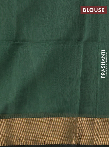 Maheswari silk cotton saree pastel green with zari woven buttas and zari woven border