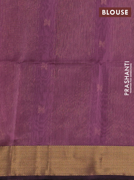 Maheswari silk cotton saree mauve pink with zari woven buttas and zari woven border