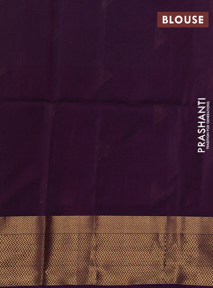 Maheswari silk cotton saree magenta pink with zari woven geometric buttas and zari woven border