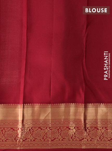 Pure kanchipuram silk saree pastel blue and maroon with allover zari woven brocade weaves and rich zari woven korvai border