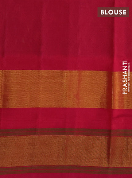 Rajkot patola silk saree green and pink with allover ikat weaves and zari woven border