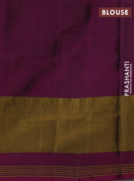 Rajkot patola silk saree cs blue and purple with allover ikat weaves and zari woven ikat border