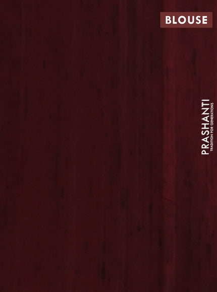 Rajkot patola silk saree maroon with allover zig zag ikat weaves & jute finish and ikat woven simple border