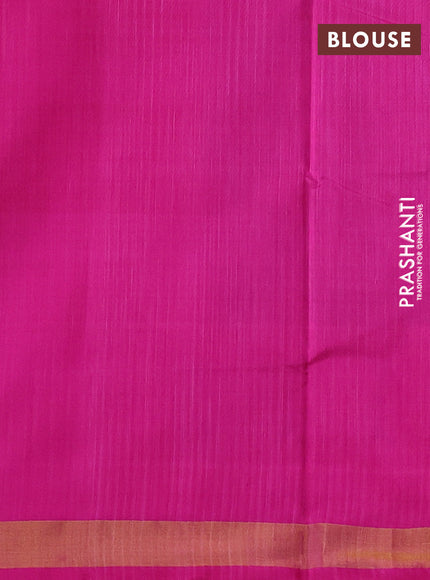 Rajkot patola silk saree dual shade of blue and pink with allover ikat weaves and ikat woven zari border