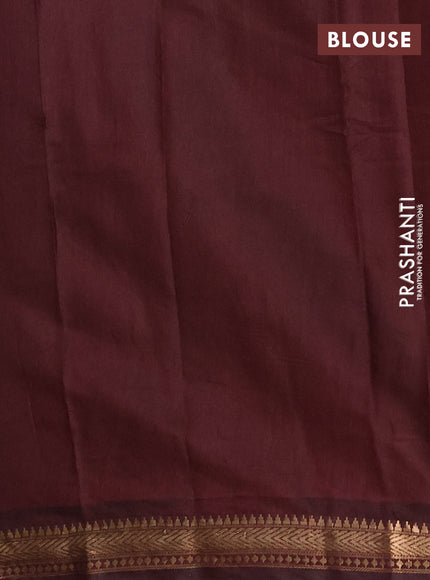 Semi maheshwari cotton saree pastel maroon shade and wine with allover butta prints and zari woven border