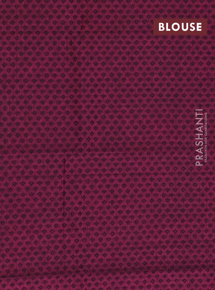 Chettinad cotton saree grey and purple with thread woven buttas and thread woven butta border