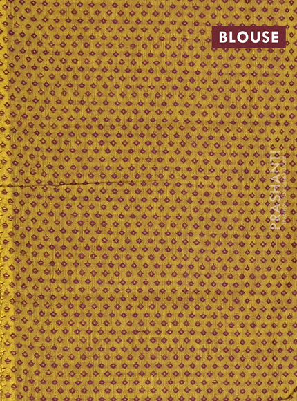 Chettinad cotton saree peacock green and mustard yellow with thread woven buttas and temple design thread woven simple border