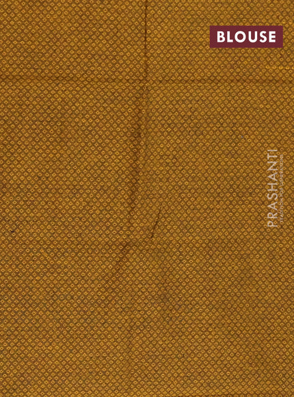 Chettinad cotton saree jamun and mustard yellow with thread woven buttas and thread woven butta border