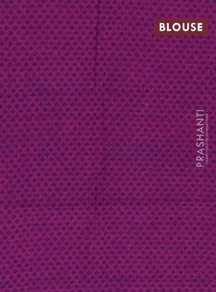 Chettinad cotton saree sunset orange and purple with thread woven buttas and thread woven butta border
