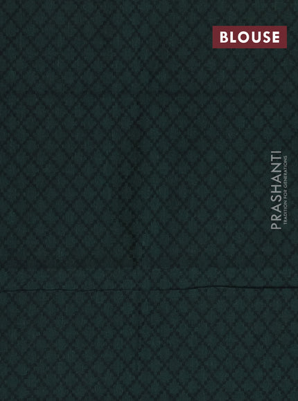 Chettinad cotton saree lime green and bottle green with thread woven buttas and thread woven butta border