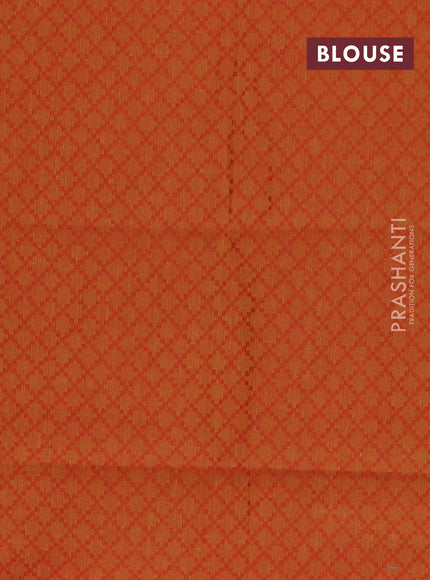 Chettinad cotton saree magent pink and mustard yellow with thread woven buttas and thread woven butta border