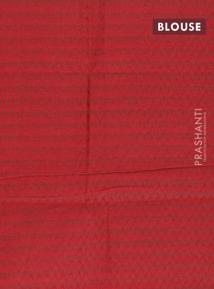 Chettinad cotton saree purple and red with allover stripes pattern and temple design rettapet zari woven border