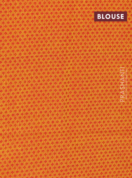Chettinad cotton saree purple and mustard yellow with allover thread weaves pattern and zari woven simple border