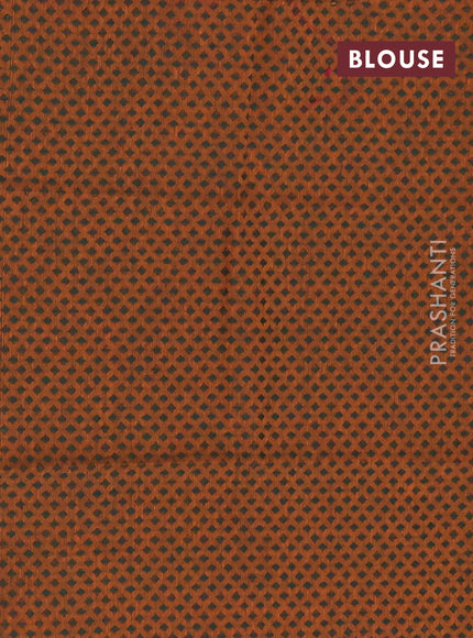 Chettinad cotton saree deep maroon and mustard yellow with plain body and long zari woven border