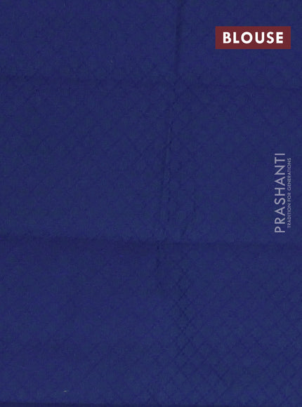 Chettinad cotton saree purple and blue with thread woven buttas and zari woven butta border