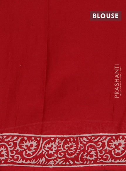 Jaipur cotton saree maroon with allover warli prints and printed border