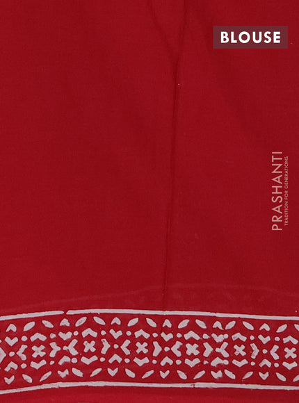 Jaipur cotton saree maroon with allover warli prints and printed border
