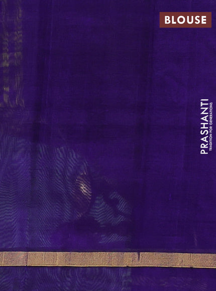 Silk cotton saree lime green and violet with allover paalum pazhamum checked pattern and zari woven simple border