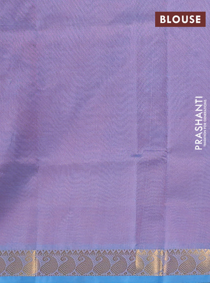 Silk cotton saree red and grey with plain body and paisley zari woven border