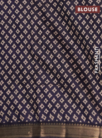 Semi maheshwari cotton saree wine shade and black with allover butta prints and zari woven border
