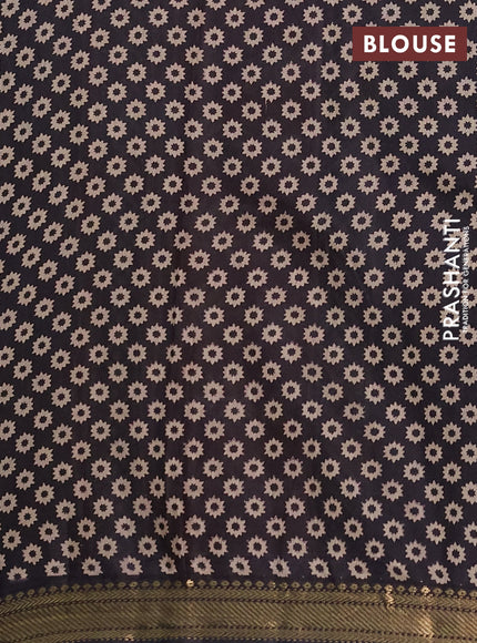 Semi maheshwari cotton saree beige maroon and coffee brown with allover butta prints and zari woven border
