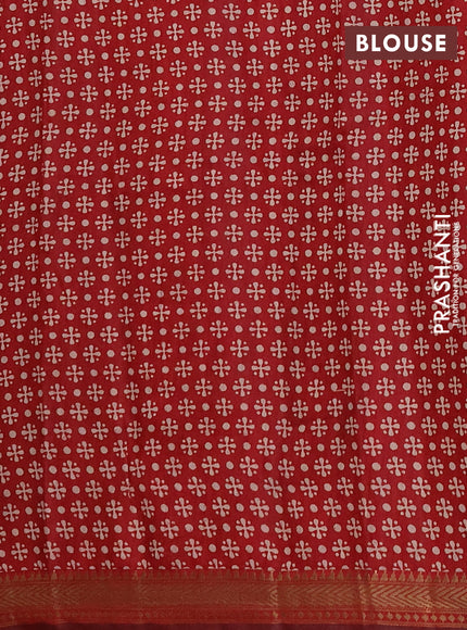 Semi maheshwari cotton saree black and maroon with allover kalamkari prints and zari woven border
