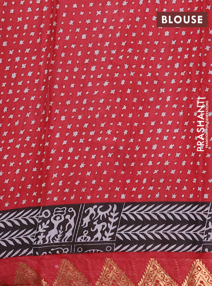 Semi maheshwari cotton saree mustard yellow grey and maroon with allover geometric prints and zari woven border