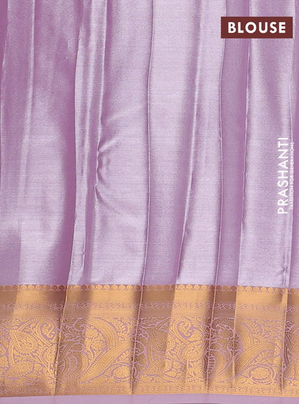 Bangalori tissue silk saree lotus pink with allover zari woven brocade weaves and zari woven border