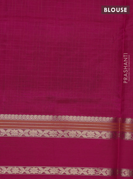 Kanchipuram silk cotton saree pink with allover lakshadeepam weaves and rettapet zari woven border