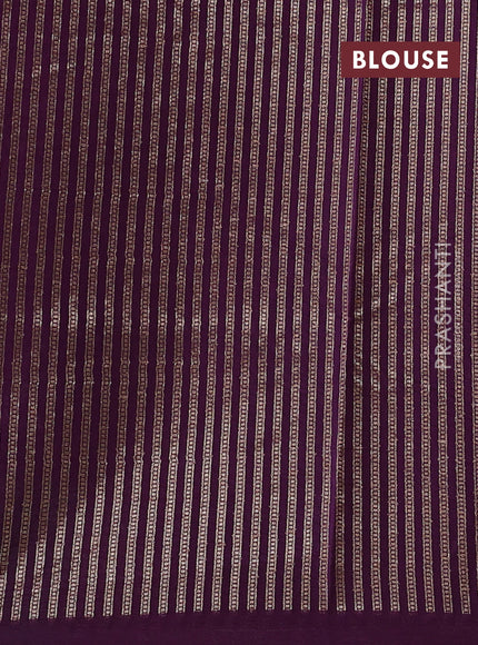 Banarasi silk cotton saree purple with allover thread & zari pichwai weaves and woven border