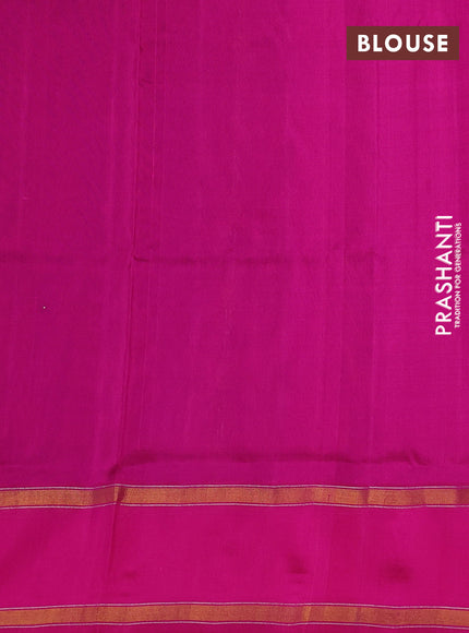 Pure uppada silk saree purple and pink with allover zari weaves & buttas and rettapet zari woven border