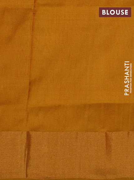 Pure uppada silk saree cream with silver & gold zari woven buttas and zari woven border
