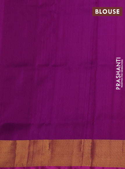 Pure uppada silk saree light pink and pink with silver & gold zari woven coin buttas and zari woven border