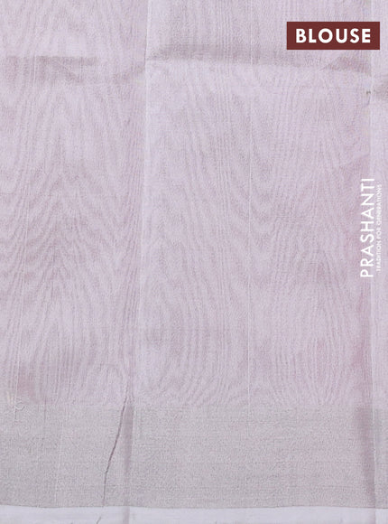 Pure uppada silk saree pink with silver zari woven coin buttas and silver zari woven border