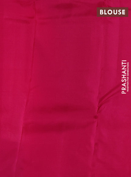 Kanchipuram silk saree pink with allover zari woven buttas and zari woven border