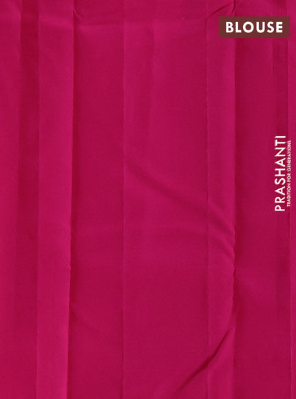 Kanchipuram silk saree purple and pink with allover zari woven buttas and long zari woven border