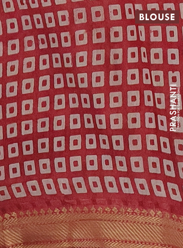 Semi maheshwari cotton saree navy blue and maroon with allover kalamkari prints and zari woven border