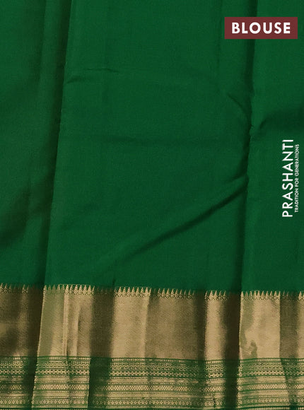 Pure kanchipuram silk saree pink and green with zari woven buttas and zari woven border