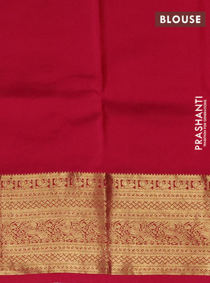 Pure kanchipuram silk saree green and pink with zari woven buttas and zari woven border