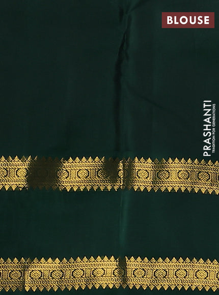 Pure kanchipuram silk saree pastel lavender and green with allover zari weaves & buttas and rettapet zari woven korvai border