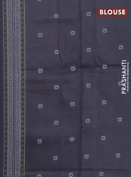 Semi sambalpuri silk saree pink shade and black with allover ikat weaves and thread woven border