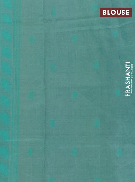 Semi sambalpuri silk saree pastel green and green with pichwai ikat buttas and simple border