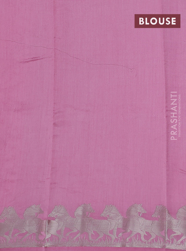 Chiniya silk saree light pink with allover zari woven buttas and zari woven border