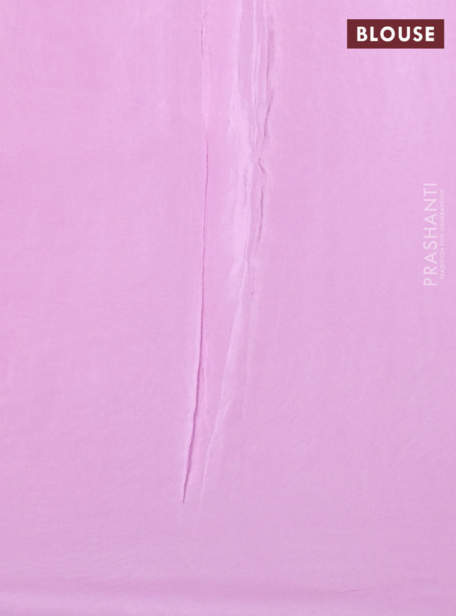 Pure organza silk saree lotus pink with allover chikankari & sequin work and embroidery border