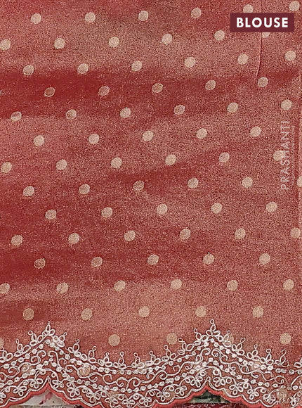 Pure organza silk saree maroon with floral digital prints & pita work and pita work border