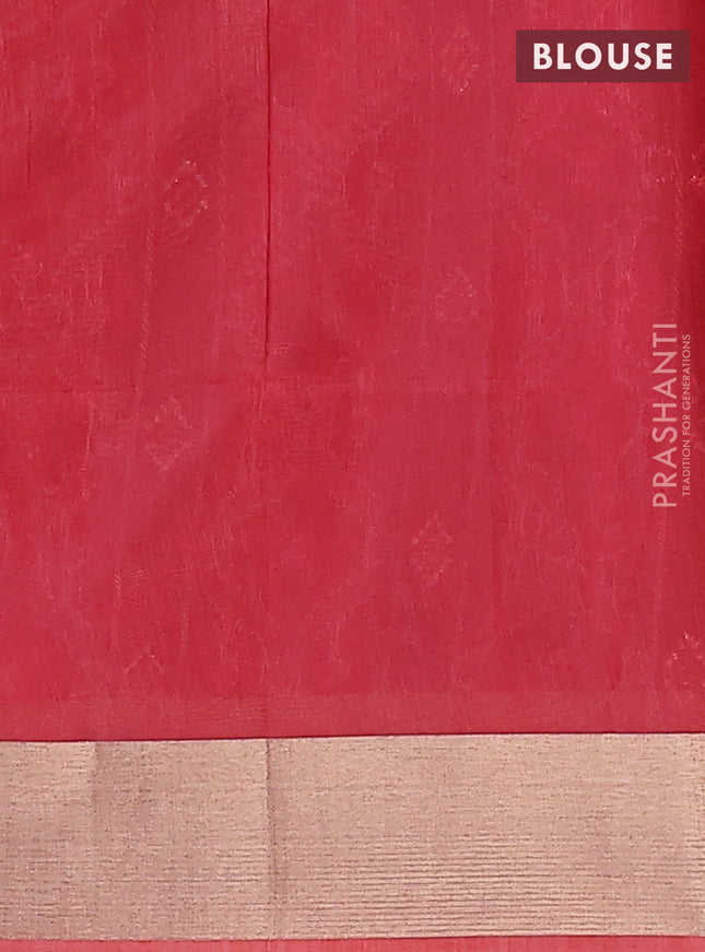 Semi dupion saree maroon and pastel maroon with allover thread weaves and zari woven border