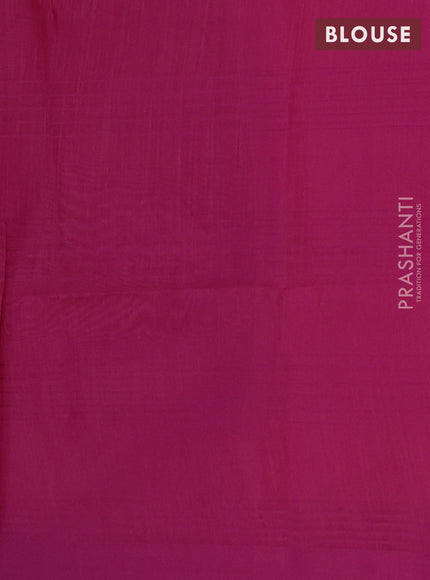 Semi dupion saree light pink and purple with allover thread stripe weaves and thread woven border