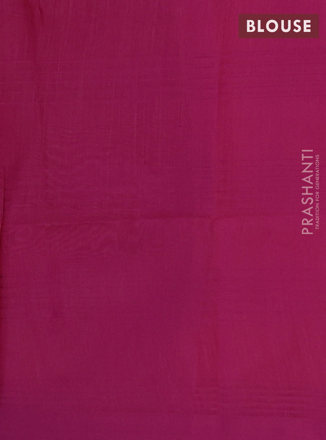 Semi dupion saree light pink and purple with allover thread stripe weaves and thread woven border