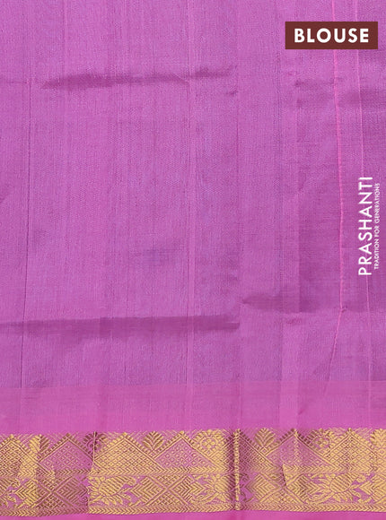 Silk cotton saree cs blue and light pink with plain body and zari woven border