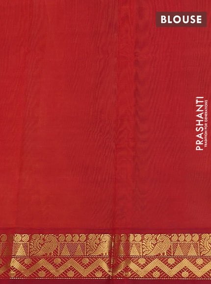 Silk cotton saree mustard yellow and maroon with plain body and zari woven border